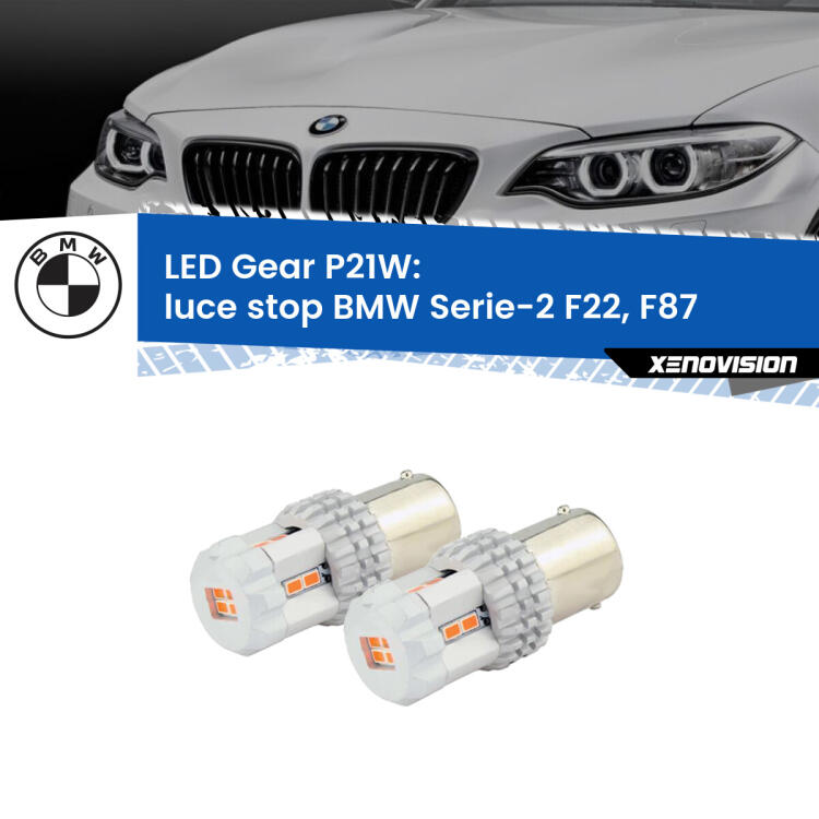 <p>Coppia <strong>LED P21W Rossi per </strong><strong>luce Stop</strong> <strong>BMW</strong> <strong>Serie-2 </strong>(F22, F87) 2012 - 2015: ultracompatti, illuminazione a 360 gradi e Canbus. Qualità Massima.</p>
<div> </div>