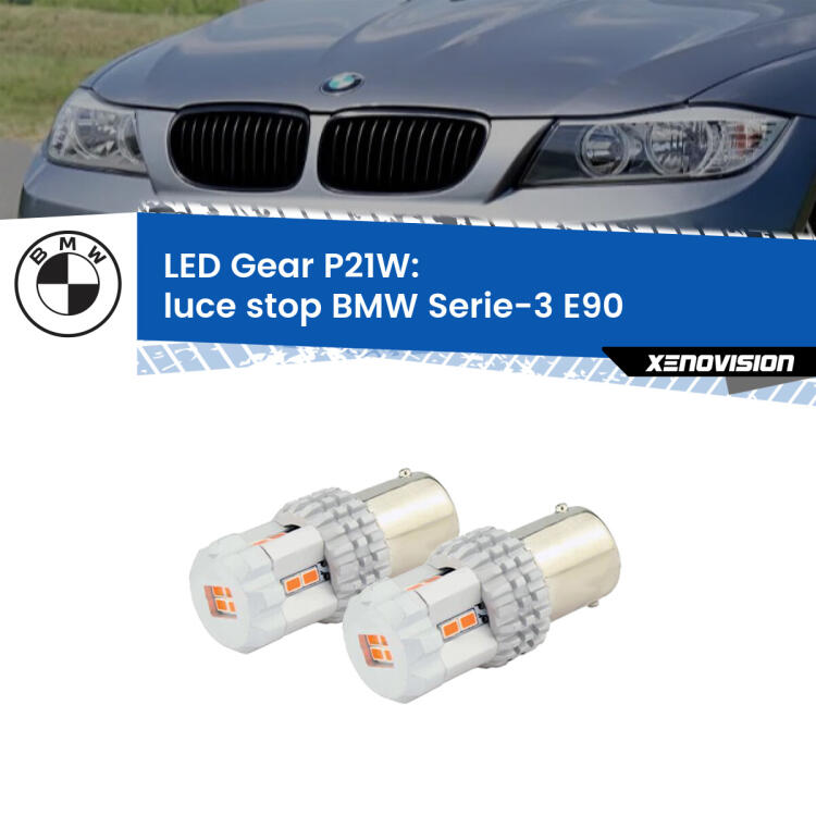 <p>Coppia <strong>LED P21W Rossi per </strong><strong>luce Stop</strong> <strong>BMW</strong> <strong>Serie-3 </strong>(E90) 2005 - 2011: ultracompatti, illuminazione a 360 gradi e Canbus. Qualità Massima.</p>
<div> </div>