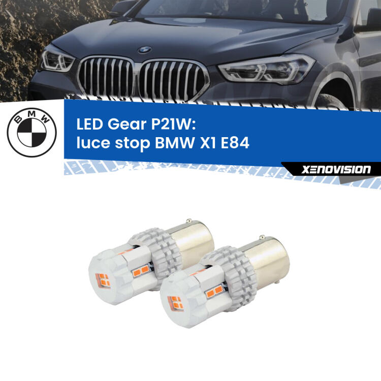 <p>Coppia <strong>LED P21W Rossi per </strong><strong>luce Stop</strong> <strong>BMW</strong> <strong>X1 </strong>(E84) 2009 - 2015: ultracompatti, illuminazione a 360 gradi e Canbus. Qualità Massima.</p>
<div> </div>