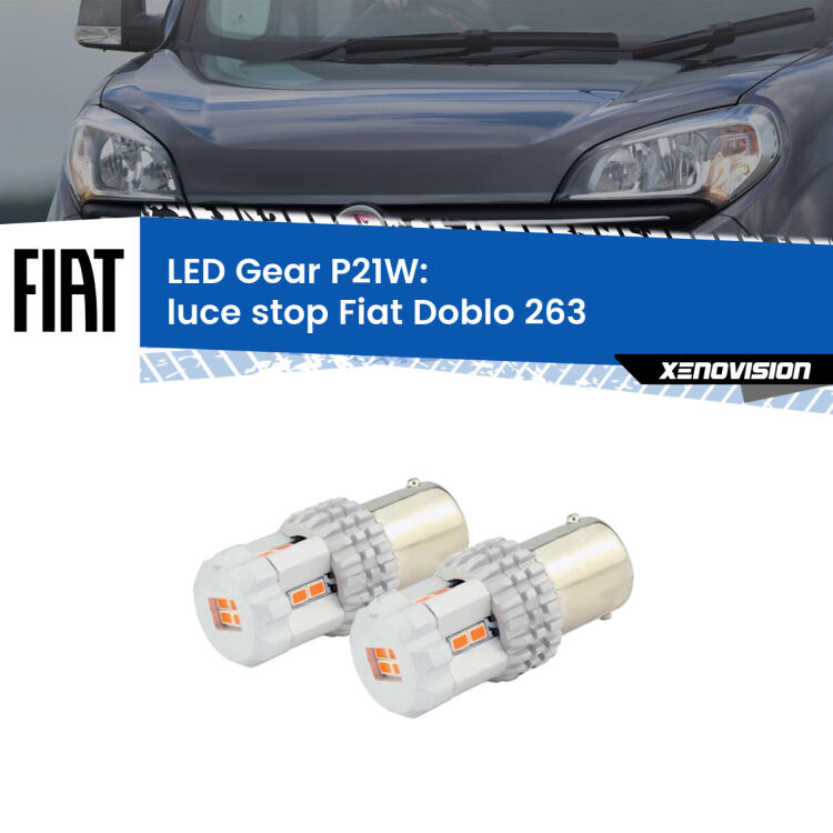 <p>Coppia <strong>LED P21W Rossi per </strong><strong>luce Stop</strong> <strong>Fiat</strong> <strong>Doblo </strong>(263) 2010 - 2014: ultracompatti, illuminazione a 360 gradi e Canbus. Qualità Massima.</p>
<div> </div>