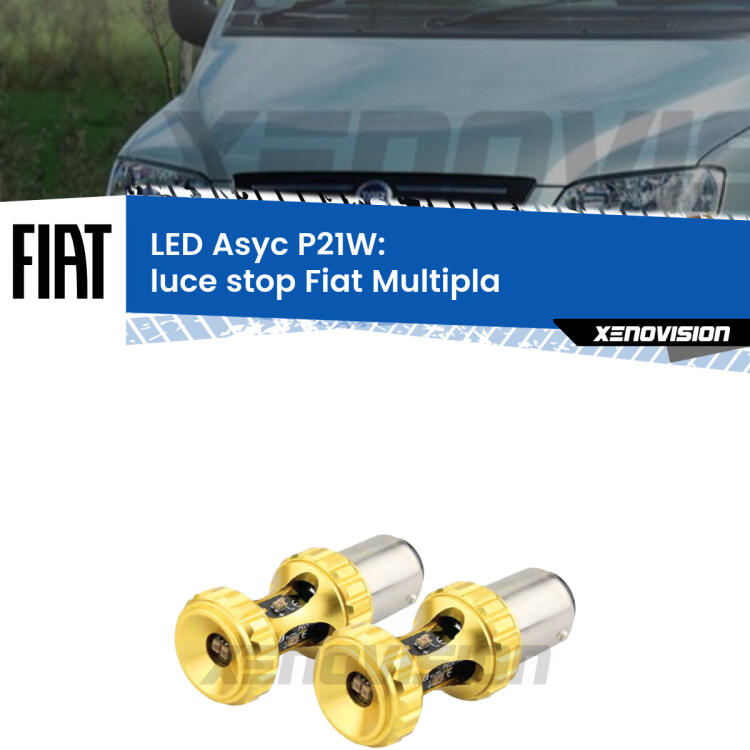 <strong>Luce Stop LED per Fiat Multipla</strong>  1999 - 2010. Coppia lampade <strong>P21W</strong> super canbus Rosse modello Gear2.