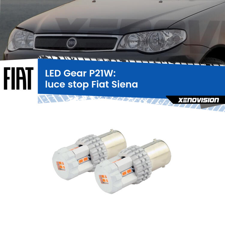 <p>Coppia <strong>LED P21W Rossi per </strong><strong>luce Stop</strong> <strong>Fiat</strong> <strong>Siena </strong> 1996 - 2012: ultracompatti, illuminazione a 360 gradi e Canbus. Qualità Massima.</p>
<div> </div>