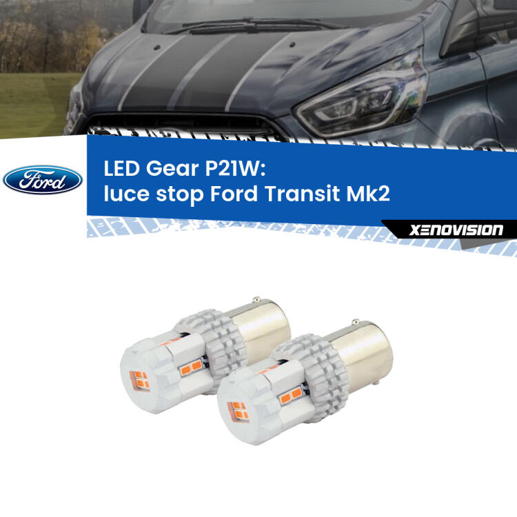 <p>Coppia <strong>LED P21W Rossi per </strong><strong>luce Stop</strong> <strong>Ford</strong> <strong>Transit </strong>(Mk2) 1994 - 2000: ultracompatti, illuminazione a 360 gradi e Canbus. Qualità Massima.</p>
<div> </div>