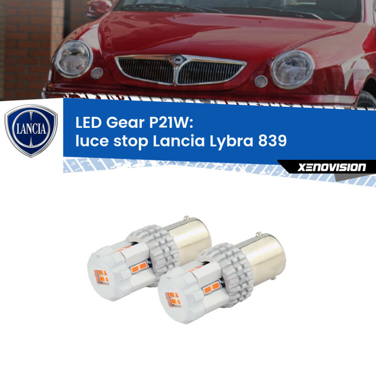 <p>Coppia <strong>LED P21W Rossi per </strong><strong>luce Stop</strong> <strong>Lancia</strong> <strong>Lybra </strong>(839) 1999 - 2005: ultracompatti, illuminazione a 360 gradi e Canbus. Qualità Massima.</p>
<div> </div>