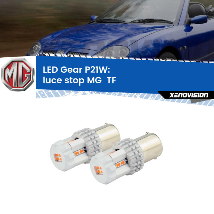 <p>Coppia <strong>LED P21W Rossi per </strong><strong>luce Stop</strong> <strong>MG</strong> <strong> TF </strong> 2002 - 2009: ultracompatti, illuminazione a 360 gradi e Canbus. Qualità Massima.</p>
<div> </div>