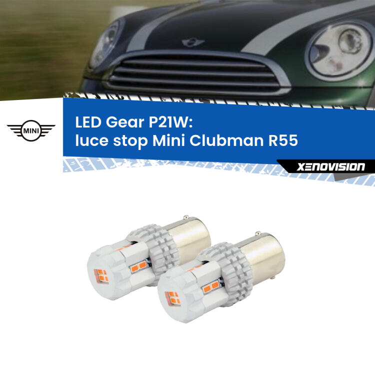 <p>Coppia <strong>LED P21W Rossi per </strong><strong>luce Stop</strong> <strong>Mini</strong> <strong>Clubman </strong>(R55) 2007 - 2015: ultracompatti, illuminazione a 360 gradi e Canbus. Qualità Massima.</p>
<div> </div>