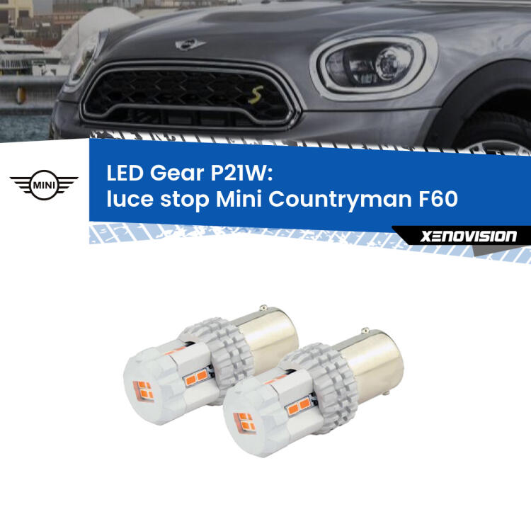 <p>Coppia <strong>LED P21W Rossi per </strong><strong>luce Stop</strong> <strong>Mini</strong> <strong>Countryman </strong>(F60) prima serie: ultracompatti, illuminazione a 360 gradi e Canbus. Qualità Massima.</p>
<div> </div>