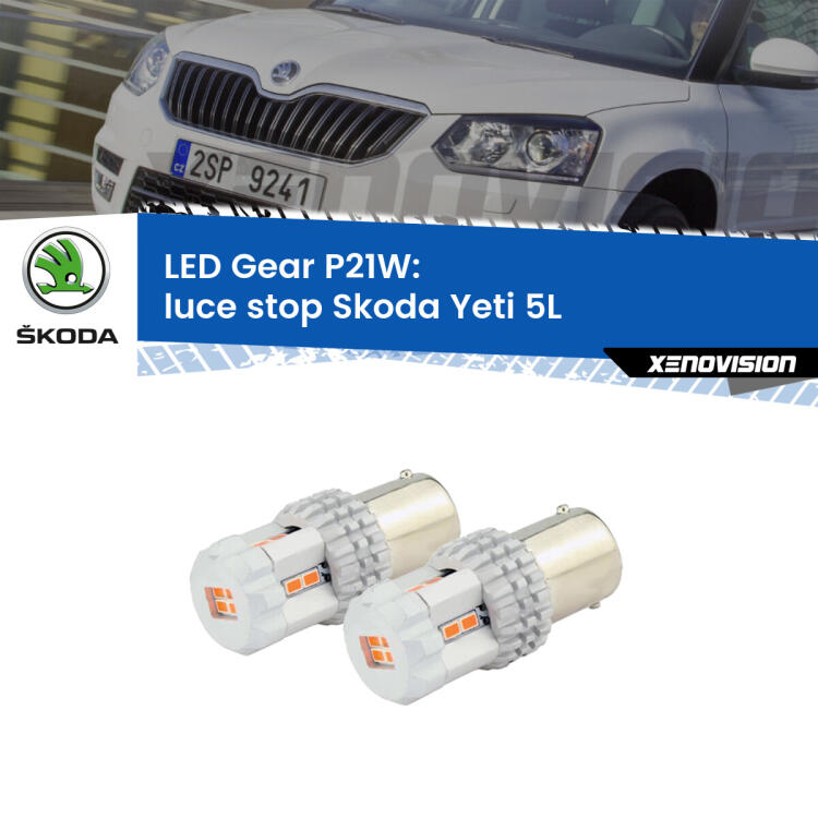 <p>Coppia <strong>LED P21W Rossi per </strong><strong>luce Stop</strong> <strong>Skoda</strong> <strong>Yeti </strong>(5L) 2009 - 2017: ultracompatti, illuminazione a 360 gradi e Canbus. Qualità Massima.</p>
<div> </div>