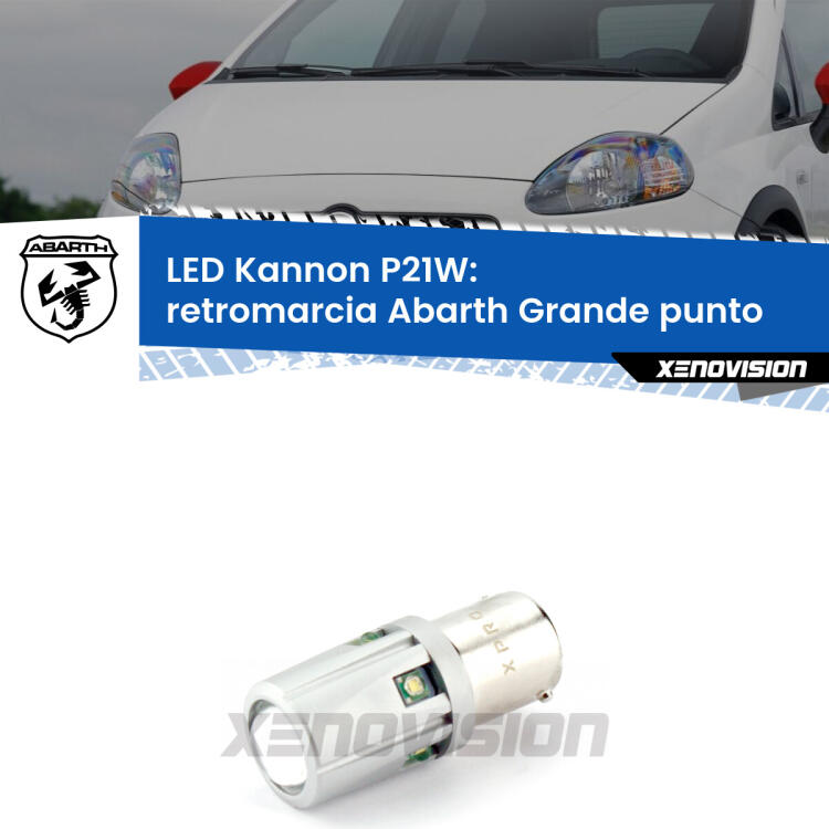 <strong>LED per Retromarcia Abarth Grande punto  2007 - 2010.</strong>Lampadina P21W con una poderosa illuminazione frontale rafforzata da 5 potenti chip laterali.