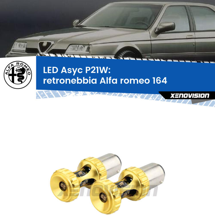 <strong>Retronebbia LED per Alfa romeo 164</strong>  1987 - 1998. Coppia lampade <strong>P21W</strong> super canbus Rosse modello Gear2.
