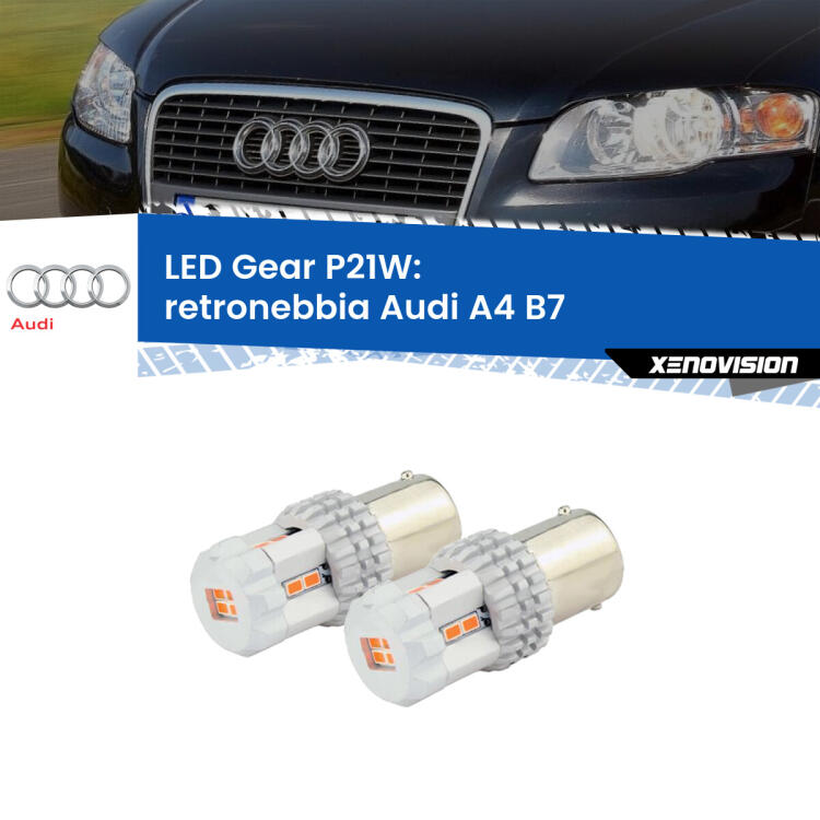 <p>Coppia <strong>LED P21W Rossi per </strong><strong>Retronebbia</strong> <strong>Audi</strong> <strong>A4 </strong>(B7) 2004 - 2008: ultracompatti, illuminazione a 360 gradi e Canbus. Qualità Massima.</p>
<div> </div>