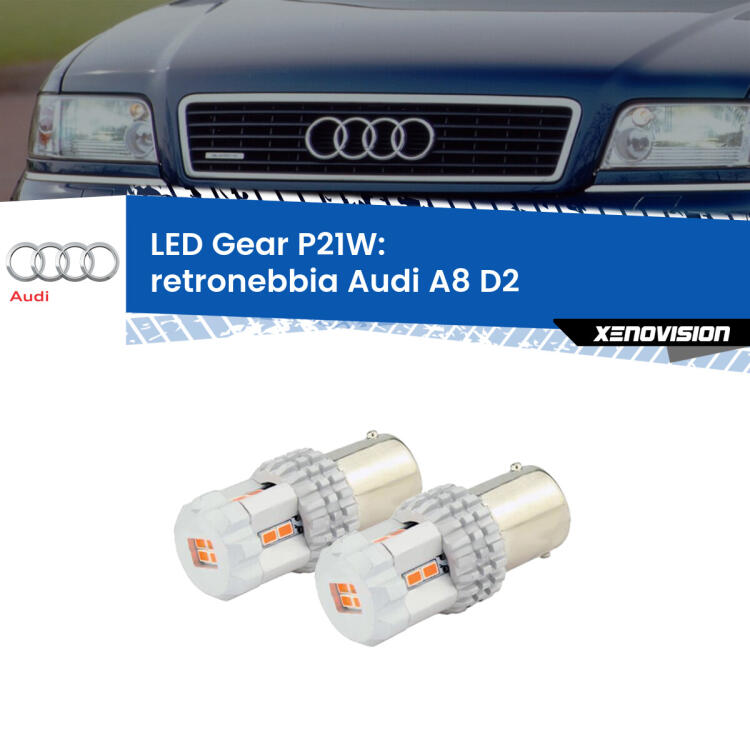 <p>Coppia <strong>LED P21W Rossi per </strong><strong>Retronebbia</strong> <strong>Audi</strong> <strong>A8 </strong>(D2) 1994 - 2002: ultracompatti, illuminazione a 360 gradi e Canbus. Qualità Massima.</p>
<div> </div>