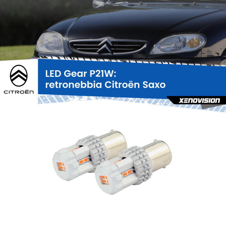 <p>Coppia <strong>LED P21W Rossi per </strong><strong>Retronebbia</strong> <strong>Citroën</strong> <strong>Saxo </strong> 1996 - 2004: ultracompatti, illuminazione a 360 gradi e Canbus. Qualità Massima.</p>
<div> </div>