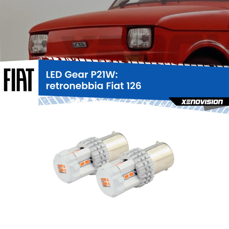 <p>Coppia <strong>LED P21W Rossi per </strong><strong>Retronebbia</strong> <strong>Fiat</strong> <strong>126 </strong> 1972 - 2000: ultracompatti, illuminazione a 360 gradi e Canbus. Qualità Massima.</p>
<div> </div>