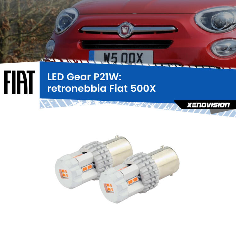<p>Coppia <strong>LED P21W Rossi per </strong><strong>Retronebbia</strong> <strong>Fiat</strong> <strong>500X </strong> 2014 in poi: ultracompatti, illuminazione a 360 gradi e Canbus. Qualità Massima.</p>
<div> </div>