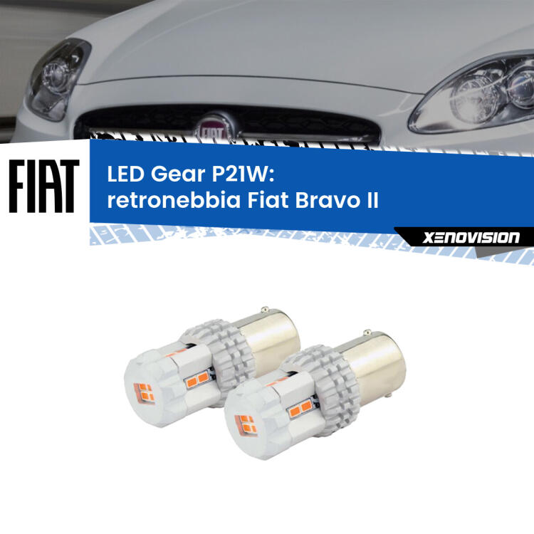 <p>Coppia <strong>LED P21W Rossi per </strong><strong>Retronebbia</strong> <strong>Fiat</strong> <strong>Bravo II </strong> 2006 - 2014: ultracompatti, illuminazione a 360 gradi e Canbus. Qualità Massima.</p>
<div> </div>
