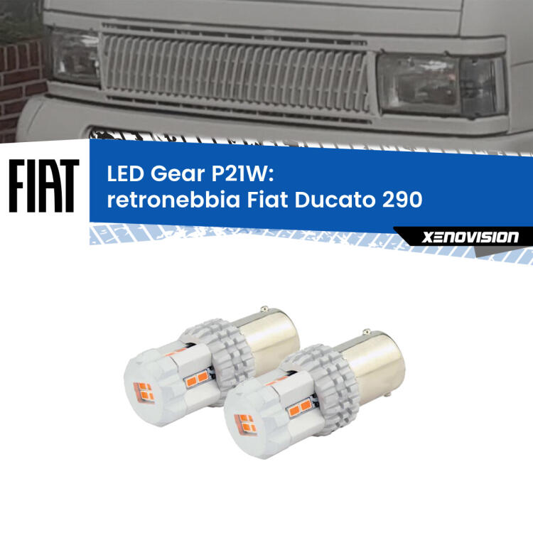 <p>Coppia <strong>LED P21W Rossi per </strong><strong>Retronebbia</strong> <strong>Fiat</strong> <strong>Ducato </strong>(290) 1989 - 1994: ultracompatti, illuminazione a 360 gradi e Canbus. Qualità Massima.</p>
<div> </div>