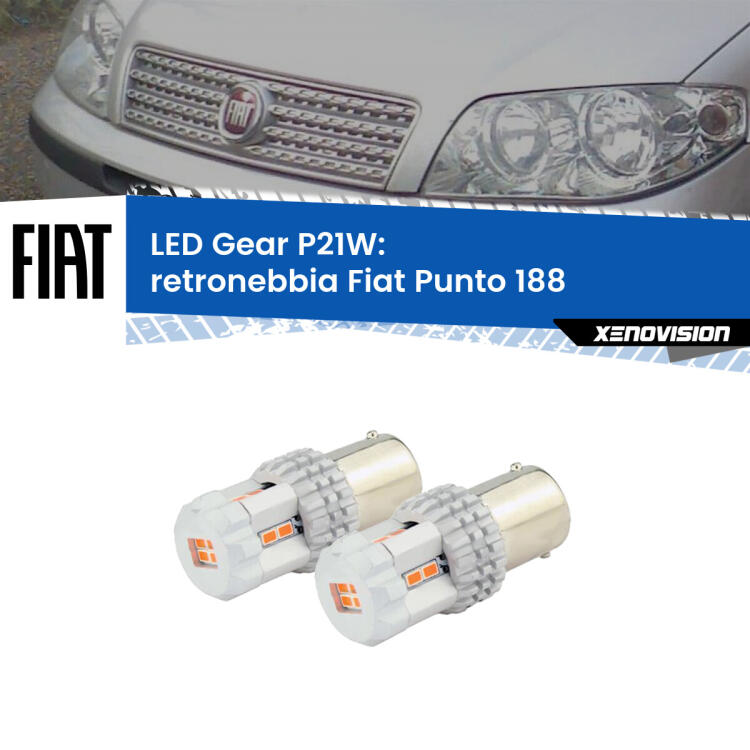 <p>Coppia <strong>LED P21W Rossi per </strong><strong>Retronebbia</strong> <strong>Fiat</strong> <strong>Punto </strong>(188) 1999 - 2010: ultracompatti, illuminazione a 360 gradi e Canbus. Qualità Massima.</p>
<div> </div>