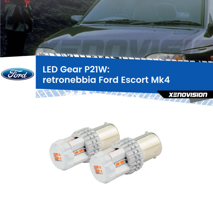 <p>Coppia <strong>LED P21W Rossi per </strong><strong>Retronebbia</strong> <strong>Ford</strong> <strong>Escort </strong>(Mk4) 1990 - 2000: ultracompatti, illuminazione a 360 gradi e Canbus. Qualità Massima.</p>
<div> </div>