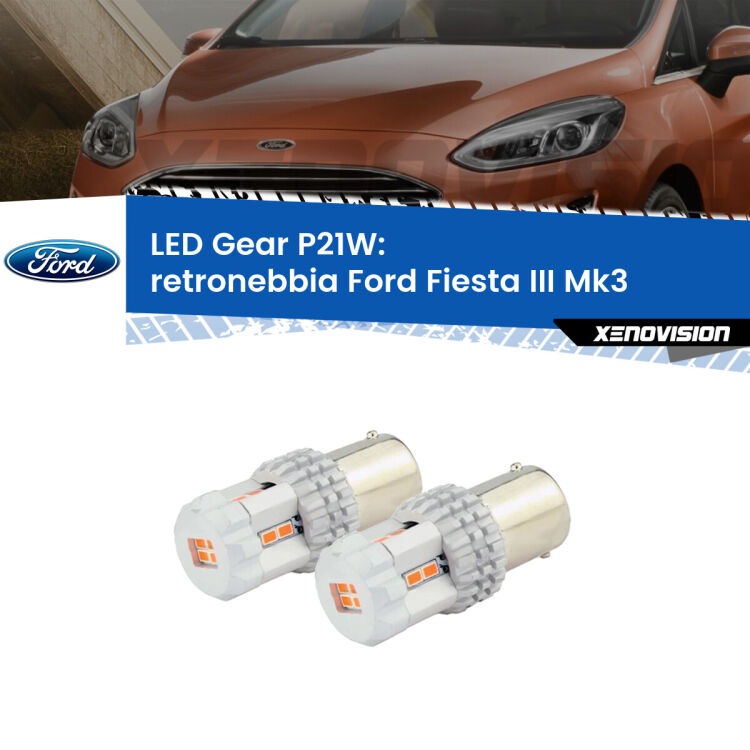 <p>Coppia <strong>LED P21W Rossi per </strong><strong>Retronebbia</strong> <strong>Ford</strong> <strong>Fiesta </strong>(Mk3) 1989 - 1995: ultracompatti, illuminazione a 360 gradi e Canbus. Qualità Massima.</p>
<div> </div>