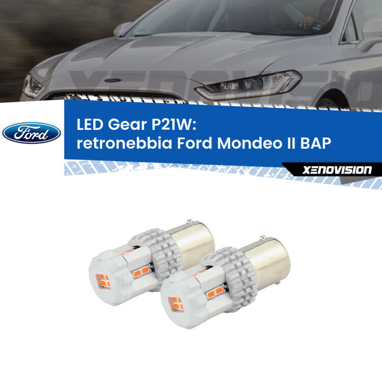 <p>Coppia <strong>LED P21W Rossi per </strong><strong>Retronebbia</strong> <strong>Ford</strong> <strong>Mondeo II </strong>(BAP) 1996 - 2000: ultracompatti, illuminazione a 360 gradi e Canbus. Qualità Massima.</p>
<div> </div>