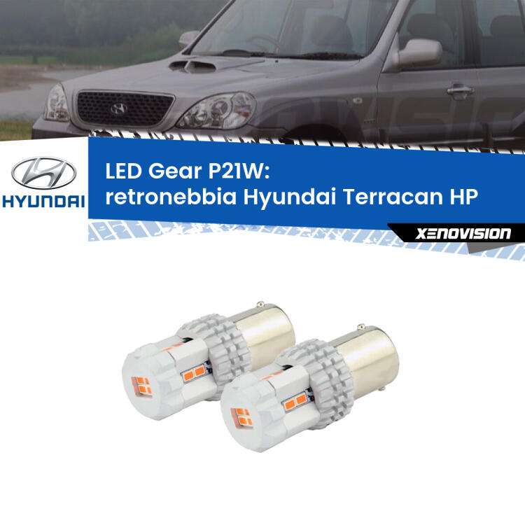 <p>Coppia <strong>LED P21W Rossi per </strong><strong>Retronebbia</strong> <strong>Hyundai</strong> <strong>Terracan </strong>(HP) 2001 - 2006: ultracompatti, illuminazione a 360 gradi e Canbus. Qualità Massima.</p>
<div> </div>