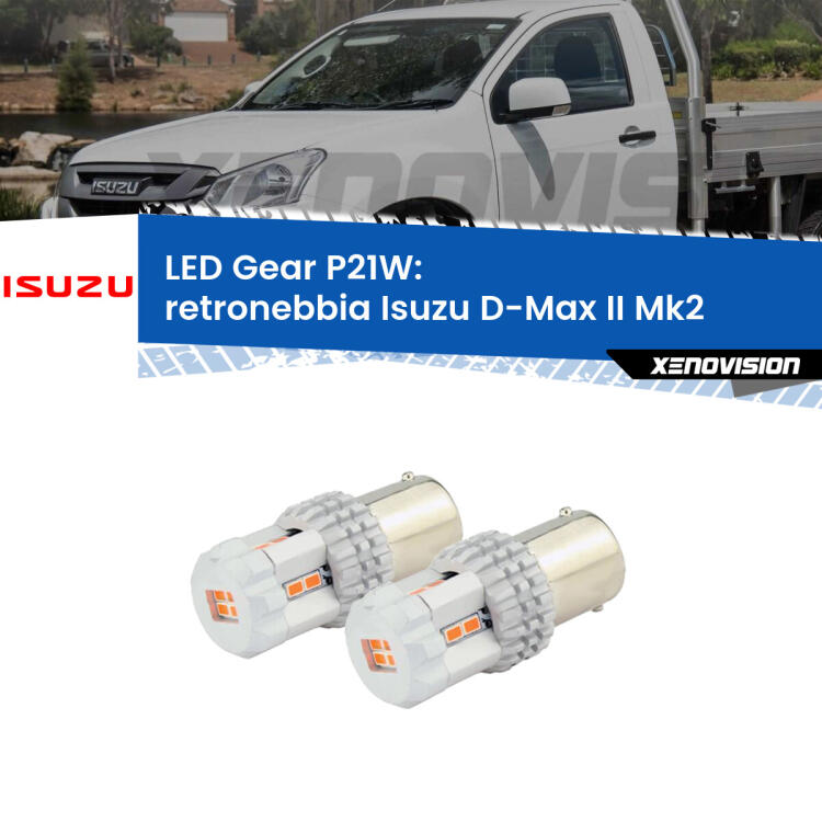 <p>Coppia <strong>LED P21W Rossi per </strong><strong>Retronebbia</strong> <strong>Isuzu</strong> <strong>D-Max II </strong>(Mk2) 2011 - 2018: ultracompatti, illuminazione a 360 gradi e Canbus. Qualità Massima.</p>
<div> </div>