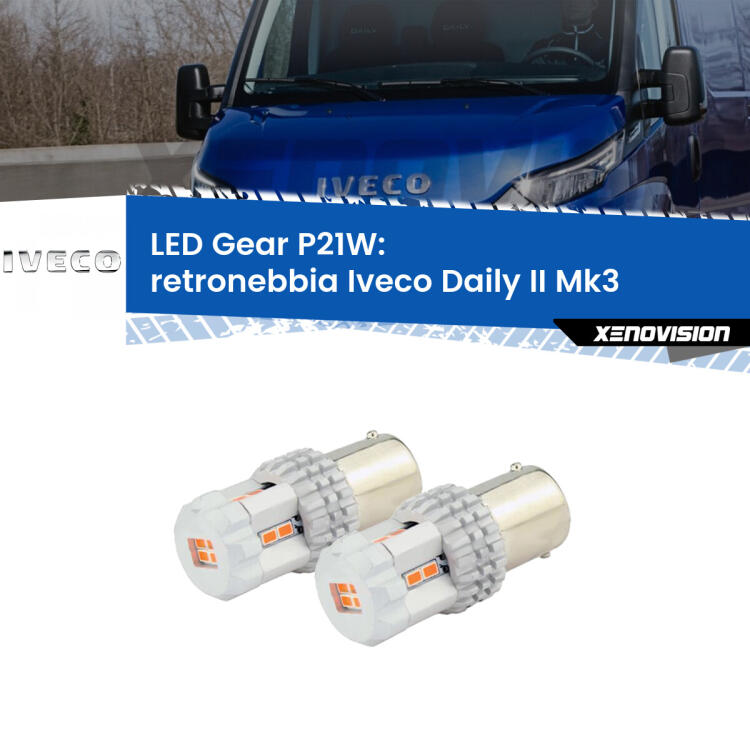 <p>Coppia <strong>LED P21W Rossi per </strong><strong>Retronebbia</strong> <strong>Iveco</strong> <strong>Daily II </strong>(Mk3) 2011 - 2013: ultracompatti, illuminazione a 360 gradi e Canbus. Qualità Massima.</p>
<div> </div>