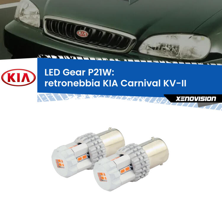 <p>Coppia <strong>LED P21W Rossi per </strong><strong>Retronebbia</strong> <strong>KIA</strong> <strong>Carnival </strong>(KV-II) 1998 - 2004: ultracompatti, illuminazione a 360 gradi e Canbus. Qualità Massima.</p>
<div> </div>