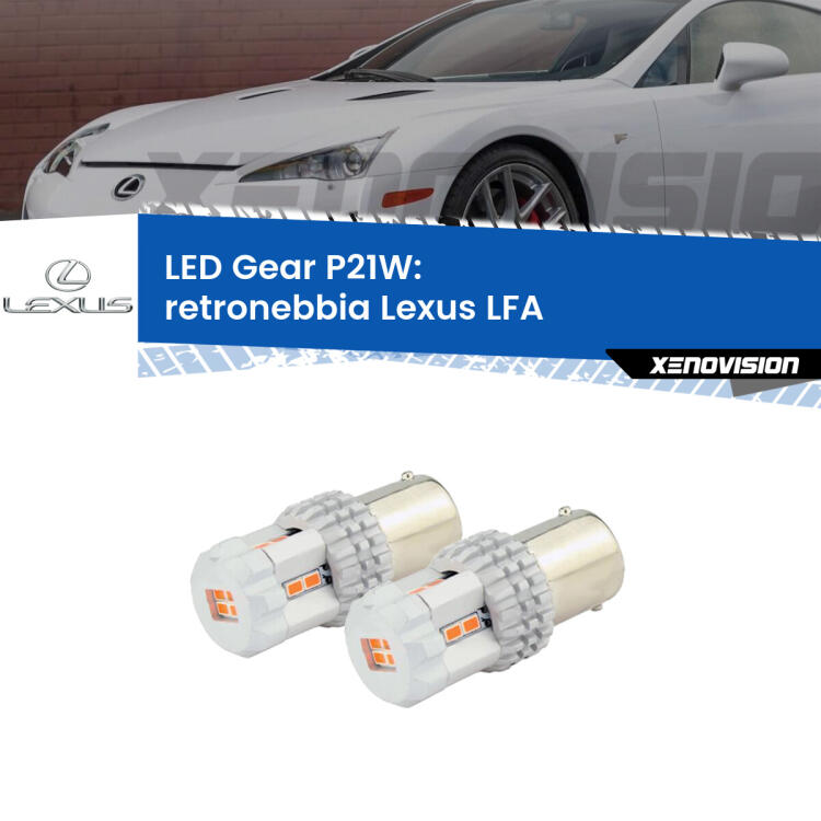 <p>Coppia <strong>LED P21W Rossi per </strong><strong>Retronebbia</strong> <strong>Lexus</strong> <strong>LFA </strong> 2010 - 2012: ultracompatti, illuminazione a 360 gradi e Canbus. Qualità Massima.</p>
<div> </div>