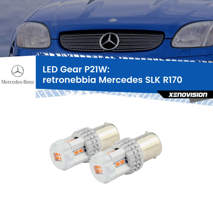 <p>Coppia <strong>LED P21W Rossi per </strong><strong>Retronebbia</strong> <strong>Mercedes</strong> <strong>SLK </strong>(R170) 1996 - 2004: ultracompatti, illuminazione a 360 gradi e Canbus. Qualità Massima.</p>
<div> </div>