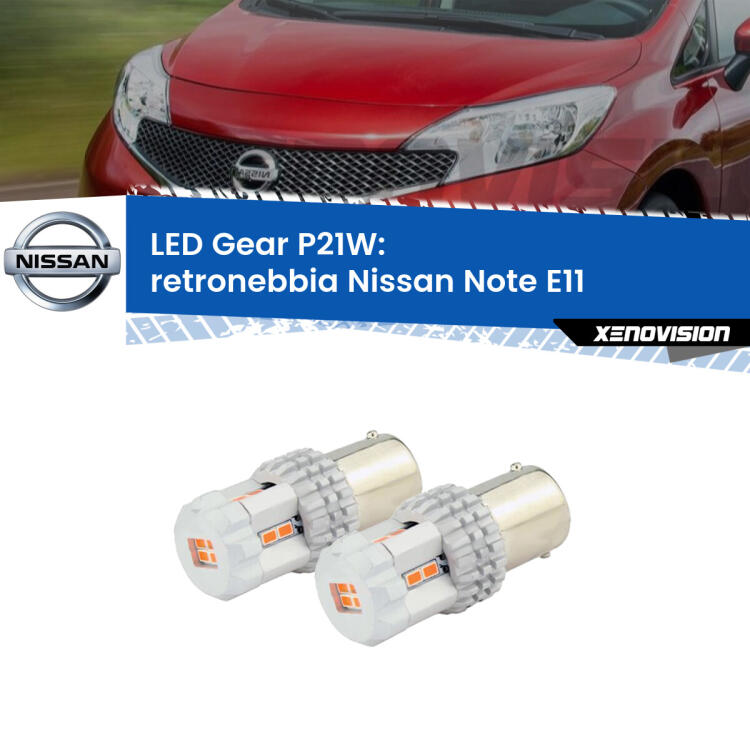 <p>Coppia <strong>LED P21W Rossi per </strong><strong>Retronebbia</strong> <strong>Nissan</strong> <strong>Note </strong>(E11) 2006 - 2013: ultracompatti, illuminazione a 360 gradi e Canbus. Qualità Massima.</p>
<div> </div>