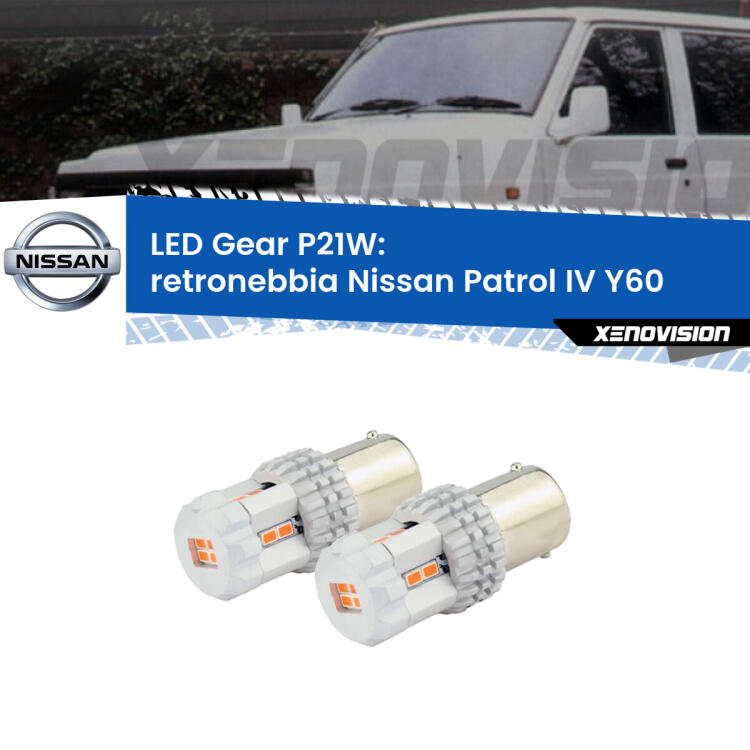 <p>Coppia <strong>LED P21W Rossi per </strong><strong>Retronebbia</strong> <strong>Nissan</strong> <strong>Patrol IV </strong>(Y60) 1988 - 1997: ultracompatti, illuminazione a 360 gradi e Canbus. Qualità Massima.</p>
<div> </div>