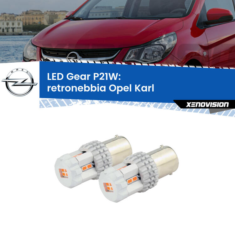 <p>Coppia <strong>LED P21W Rossi per </strong><strong>Retronebbia</strong> <strong>Opel</strong> <strong>Karl </strong> 2015 - 2018: ultracompatti, illuminazione a 360 gradi e Canbus. Qualità Massima.</p>
<div> </div>