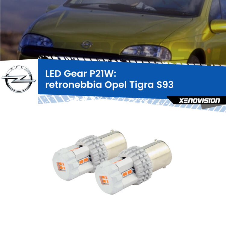 <p>Coppia <strong>LED P21W Rossi per </strong><strong>Retronebbia</strong> <strong>Opel</strong> <strong>Tigra </strong>(S93) 1994 - 2000: ultracompatti, illuminazione a 360 gradi e Canbus. Qualità Massima.</p>
<div> </div>