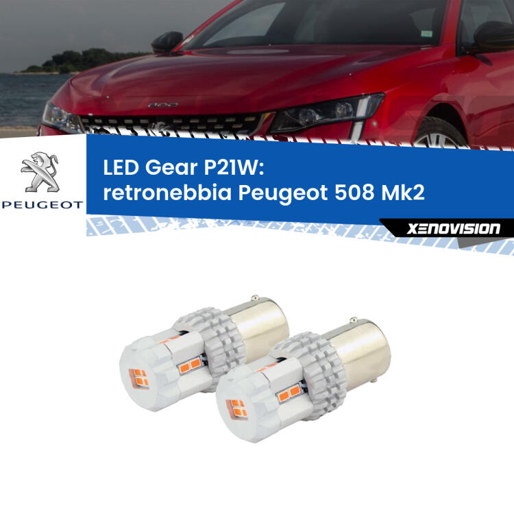 <p>Coppia <strong>LED P21W Rossi per </strong><strong>Retronebbia</strong> <strong>Peugeot</strong> <strong>508 </strong>(Mk2) 2018 in poi: ultracompatti, illuminazione a 360 gradi e Canbus. Qualità Massima.</p>
<div> </div>