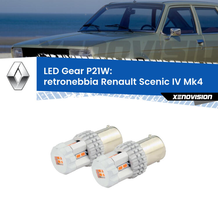 <p>Coppia <strong>LED P21W Rossi per </strong><strong>Retronebbia</strong> <strong>Renault</strong> <strong>Scenic IV </strong>(Mk4) 2016 - 2022: ultracompatti, illuminazione a 360 gradi e Canbus. Qualità Massima.</p>
<div> </div>