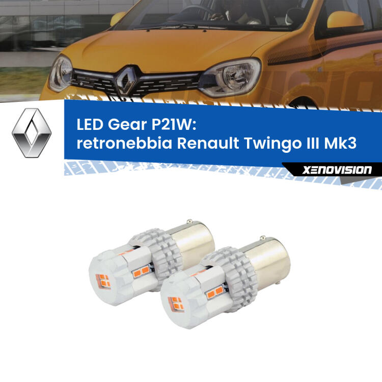 <p>Coppia <strong>LED P21W Rossi per </strong><strong>Retronebbia</strong> <strong>Renault</strong> <strong>Twingo III </strong>(Mk3) 2014 - 2021: ultracompatti, illuminazione a 360 gradi e Canbus. Qualità Massima.</p>
<div> </div>
