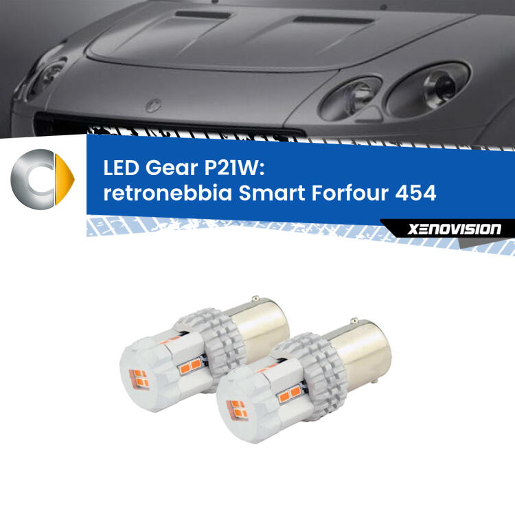 <p>Coppia <strong>LED P21W Rossi per </strong><strong>Retronebbia</strong> <strong>Smart</strong> <strong>Forfour </strong>(454) 2004 - 2006: ultracompatti, illuminazione a 360 gradi e Canbus. Qualità Massima.</p>
<div> </div>
