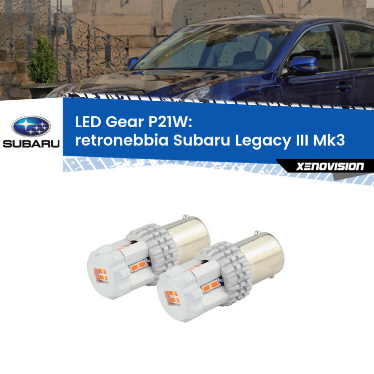 <p>Coppia <strong>LED P21W Rossi per </strong><strong>Retronebbia</strong> <strong>Subaru</strong> <strong>Legacy III </strong>(Mk3) 1998 - 2002: ultracompatti, illuminazione a 360 gradi e Canbus. Qualità Massima.</p>
<div> </div>