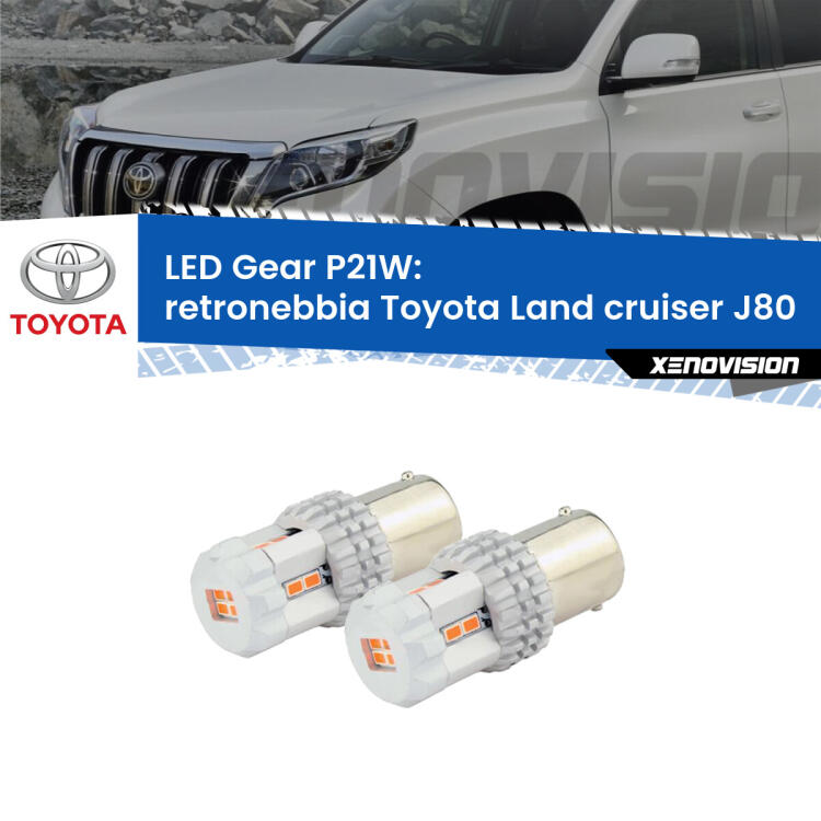 <p>Coppia <strong>LED P21W Rossi per </strong><strong>Retronebbia</strong> <strong>Toyota</strong> <strong>Land cruiser </strong>(J80) 1990 - 1997: ultracompatti, illuminazione a 360 gradi e Canbus. Qualità Massima.</p>
<div> </div>