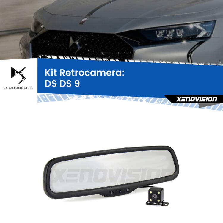Kit Telecamera Parcheggio e Specchietto retrovisore con display invisibile per DS DS 9 . Spento è identico all’originale. In retromarcia, l’immagine appare in un riquadro prima invisibile