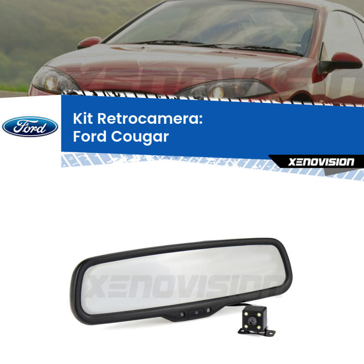 Kit Telecamera Parcheggio e Specchietto retrovisore con display invisibile per Ford Cougar . Spento è identico all’originale. In retromarcia, l’immagine appare in un riquadro prima invisibile