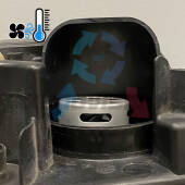 Coppia tappi coprifaro a cupola 65mm