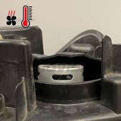 Coppia tappi coprifaro a cupola 80mm