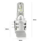 H15: Kit LED Shark 24.000Lm - Luci Diurne DRL e Abbaglianti Canbus