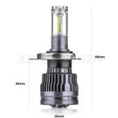 H4: Kit LED BrightStar 24.000Lm