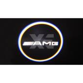 Kit Placche Led Sottoporta Proiettore Logo Mercedes AMG - Classe CL W216 Classe S W221