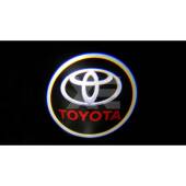 Kit Placche Led Sottoporta Proiettore Logo Toyota - Prius Land Cruiser Camry