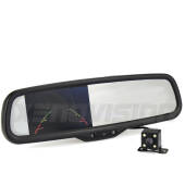 Kit Retrovisore Telecamera Retromarcia con schermo 4" invisibile | Staffa OEM